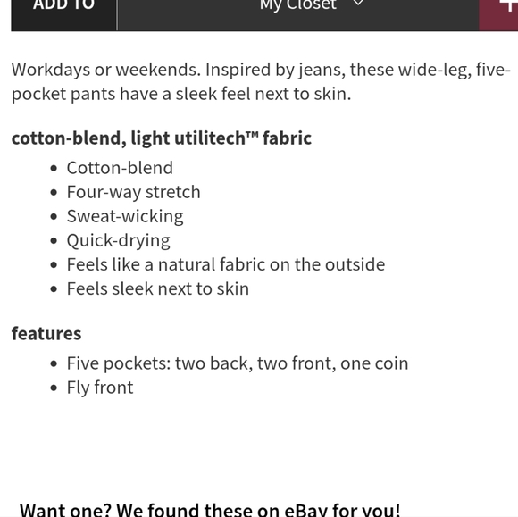 Lululemon City Sleek 5 Pocket Wide-Leg High-Rise Pant Black - Picture 3 of 10